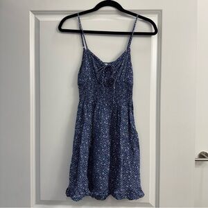 Blue and Purple Floral Sundress